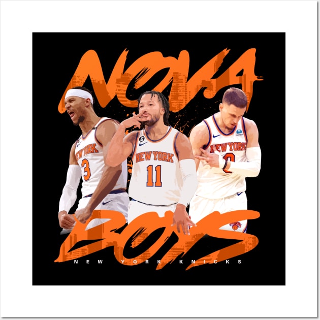 New York Knicks Nova Boys Wall Art by Juantamad